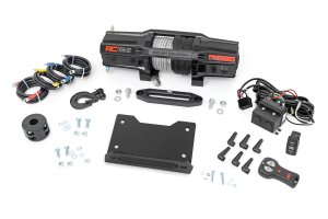 John Deere Gator XUV 835 Winch Mount - Rough Country - RS6500S - Black John Deere Gator XUV 835 Winch Mount - Rough Country - RS6500S - Black